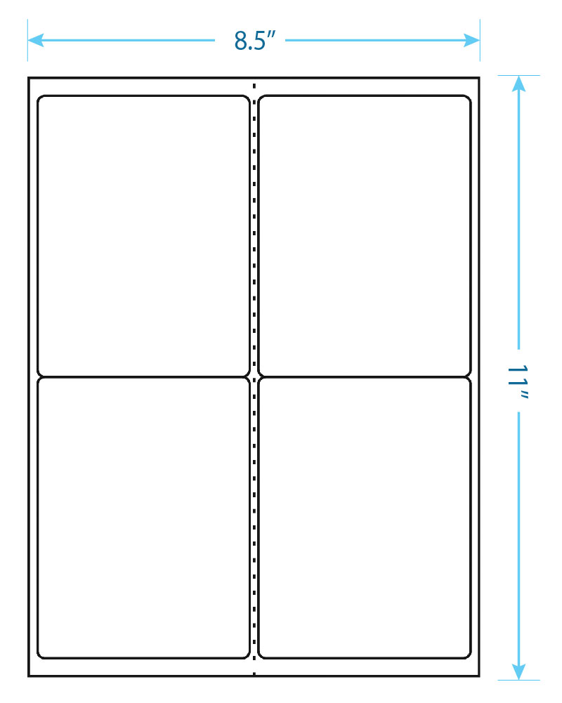 4 x 5 labels template